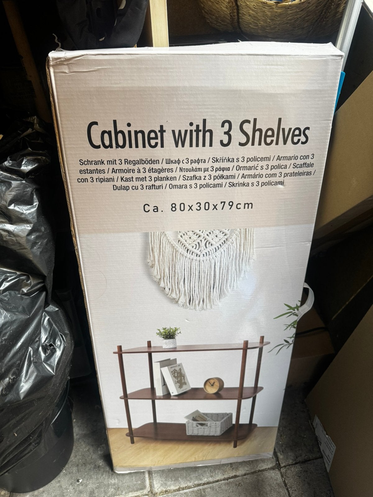 Cabinet with 3 shelves, Ophalen, Zo goed als nieuw