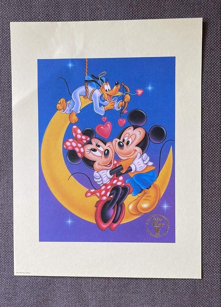 Disney prent 1995, Ophalen of Verzenden, Mickey Mouse, Nieuw, Plaatje of Poster