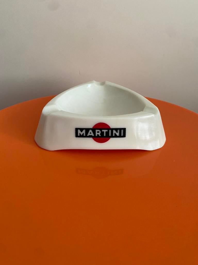Vintage Martini Asbak 60s, Ophalen of Verzenden, Gebruikt, Gebruiksvoorwerp