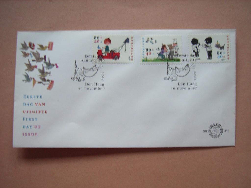 FDC   Nederland FDC 410, Postzegels en Munten, Ophalen of Verzenden, Onbeschreven, Nederland