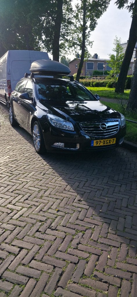 Opel Insignia 1.4 Turbo 103KW Sports Tourer 2012 Zwart, Auto's, Opel, 4 cilinders, Zwart, Origineel Nederlands, Handgeschakeld