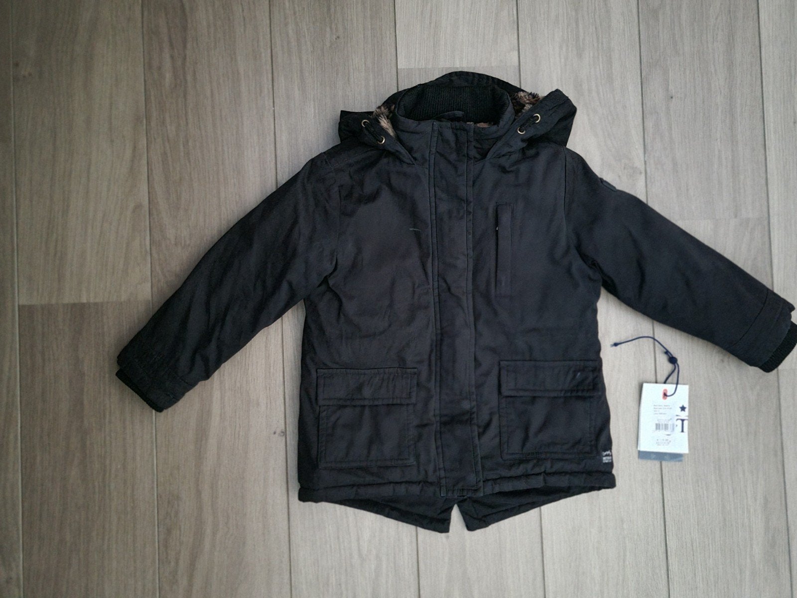 Retour jeans winterjas jas jasje zwart mt 104 zgan, Ophalen of Verzenden, Zo goed als nieuw, Meisje, Jas