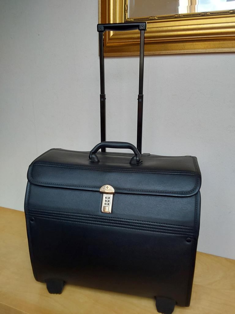 Samsonite piloten koffer bieden, Ophalen of Verzenden, Zo goed als nieuw, Leer, Minder dan 50 cm