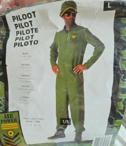 Heren Piloten outfit mt L, Ophalen of Verzenden, Nieuw, Maat 52/54 (L)