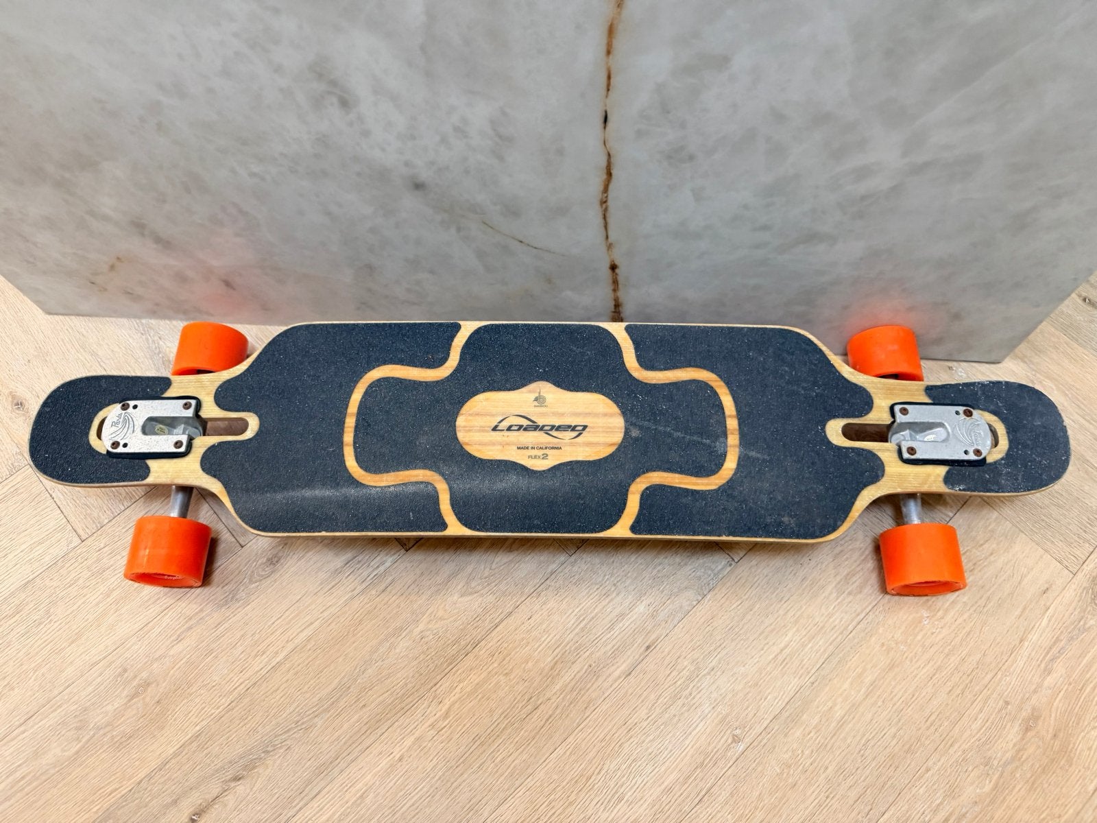 Loaded Tan Tien Flex 2 longboard Paris trucks Orangatang, Sport en Fitness, Ophalen of Verzenden, Gebruikt, Skateboard, Longboard