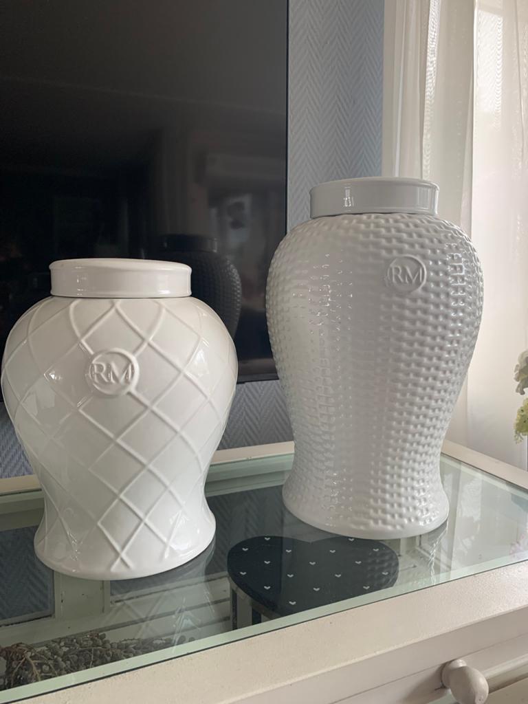 Riviera maison Gember potten, Huis en Inrichting, Woonaccessoires | Vazen, Ophalen, Overige kleuren, Nieuw, Glas