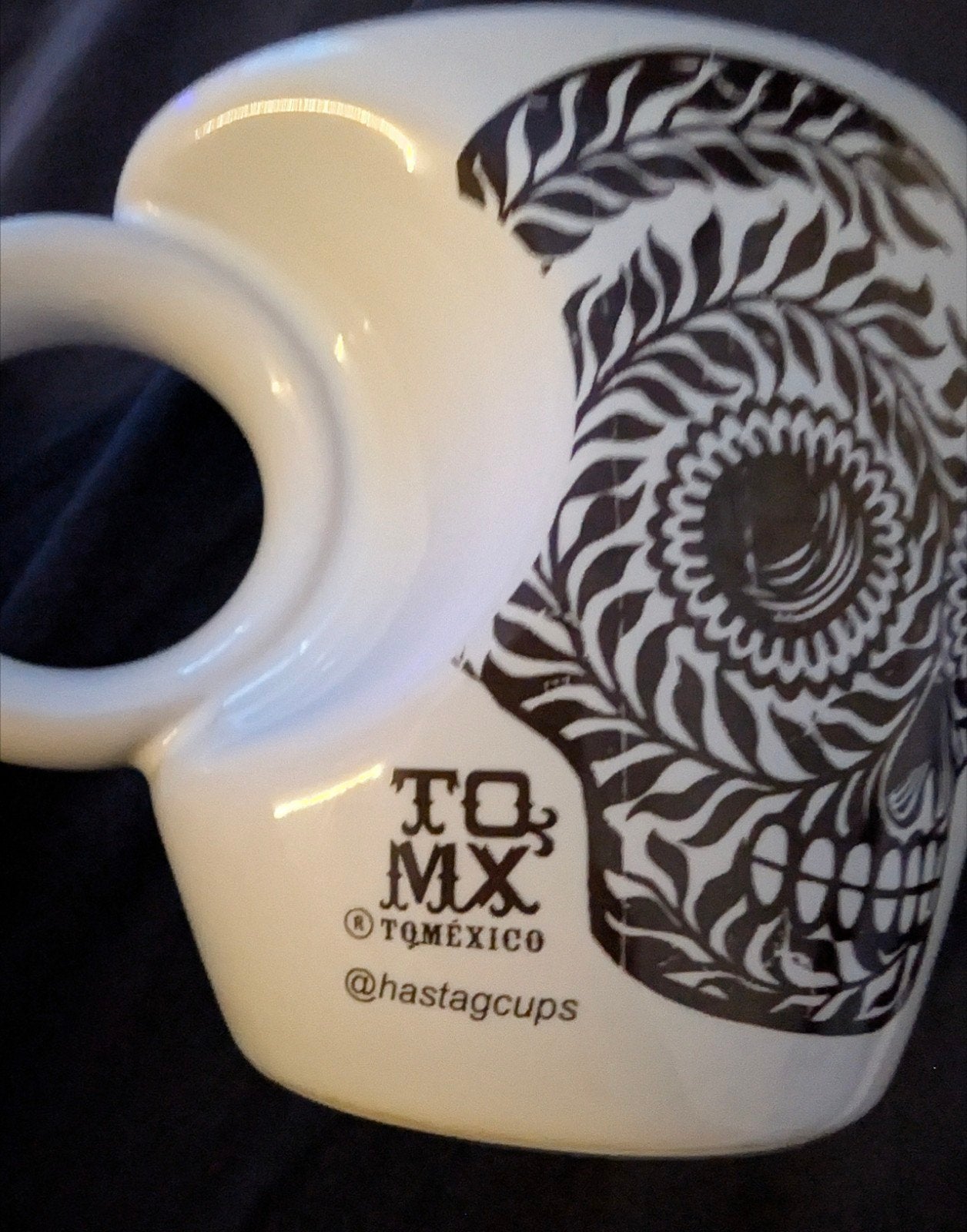 Vintage RARE TQMéxico ism @hastagcups mok, Vintage, Nieuw, Ophalen of Verzenden, Wit