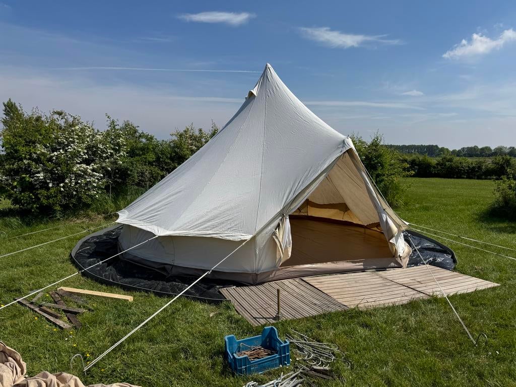 Bell Tent 500 Protech van Canvascamp, Caravans en Kamperen, Tenten, tot en met 5, Gebruikt, Ophalen