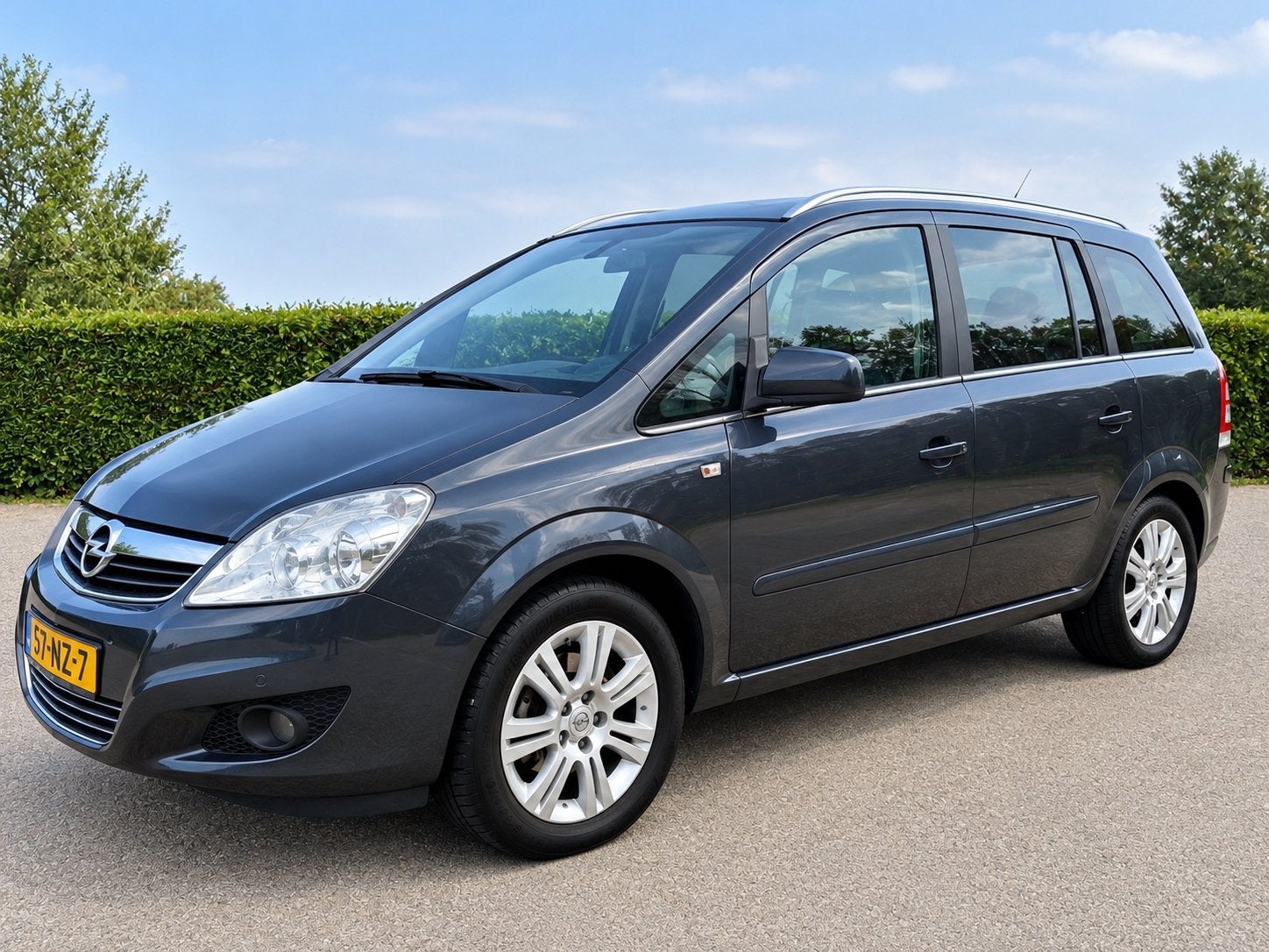 Opel Zafira 1.8 101KW 7 Pers 2011 | TREKHAAK | LEER |, Voorwielaandrijving, 4 cilinders, Blauw, 1403 kg