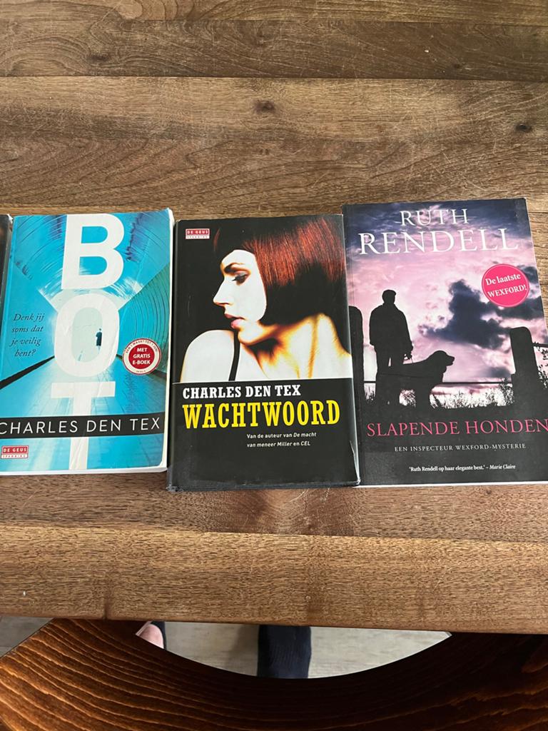 Boekenpakket: Charles den Tex, Ruth Rendell, Elizabeth Georg, Boeken, Detectives, Ophalen, Gelezen