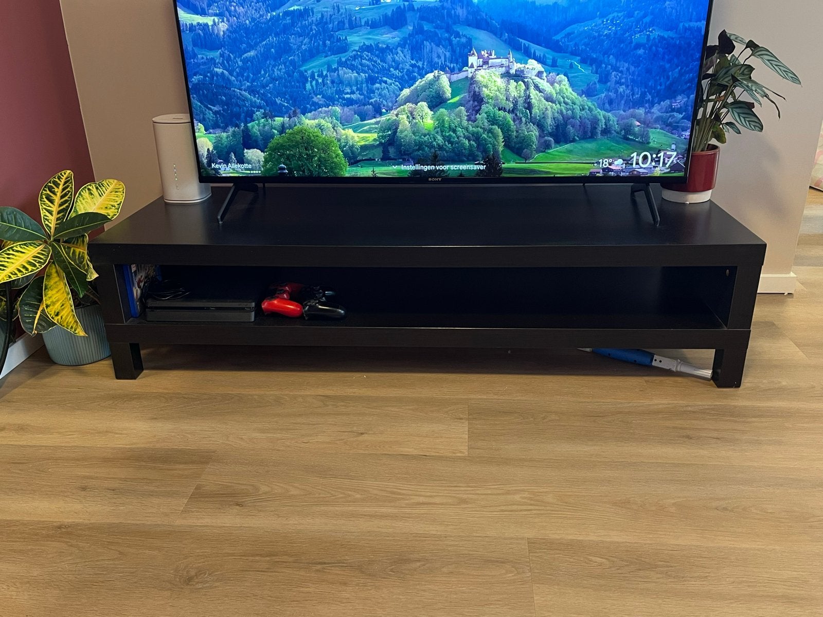 TV-meubel LACK met opbergruimte, Ophalen, Gebruikt, 100 tot 150 cm, Minder dan 100 cm