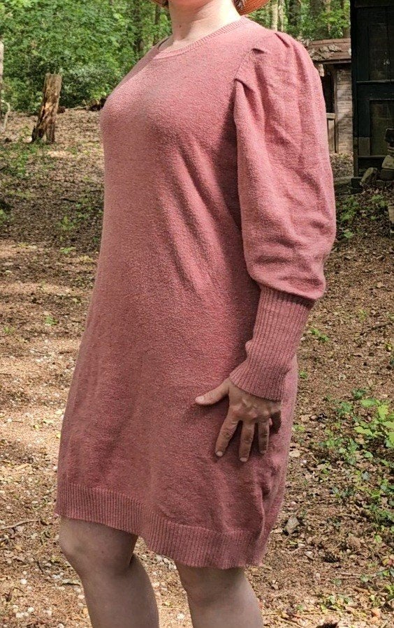 Peppercorn Anissa jurk maat L, Kleding | Dames, Jurken, Zo goed als nieuw, Maat 38/40 (M), Roze, Boven de knie, Ophalen