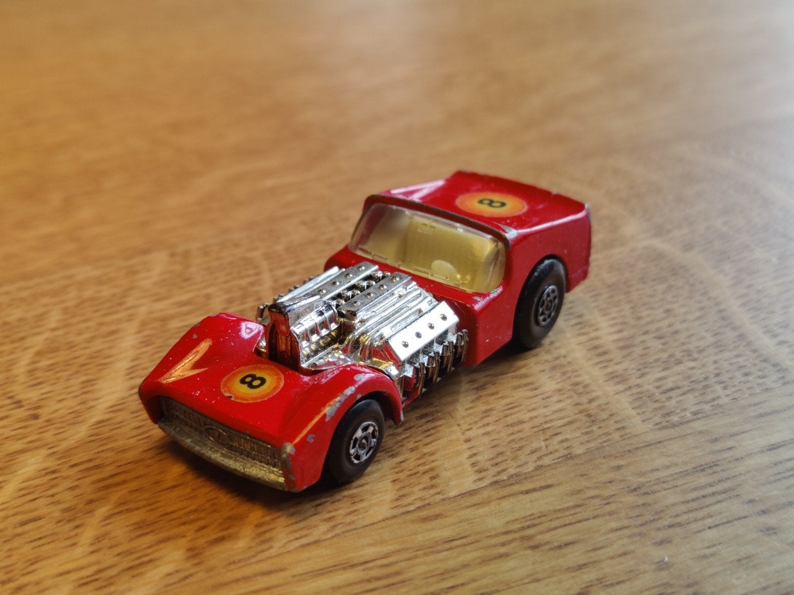 Matchbox Road Dragster ROOD, Ophalen of Verzenden, Zo goed als nieuw, Auto