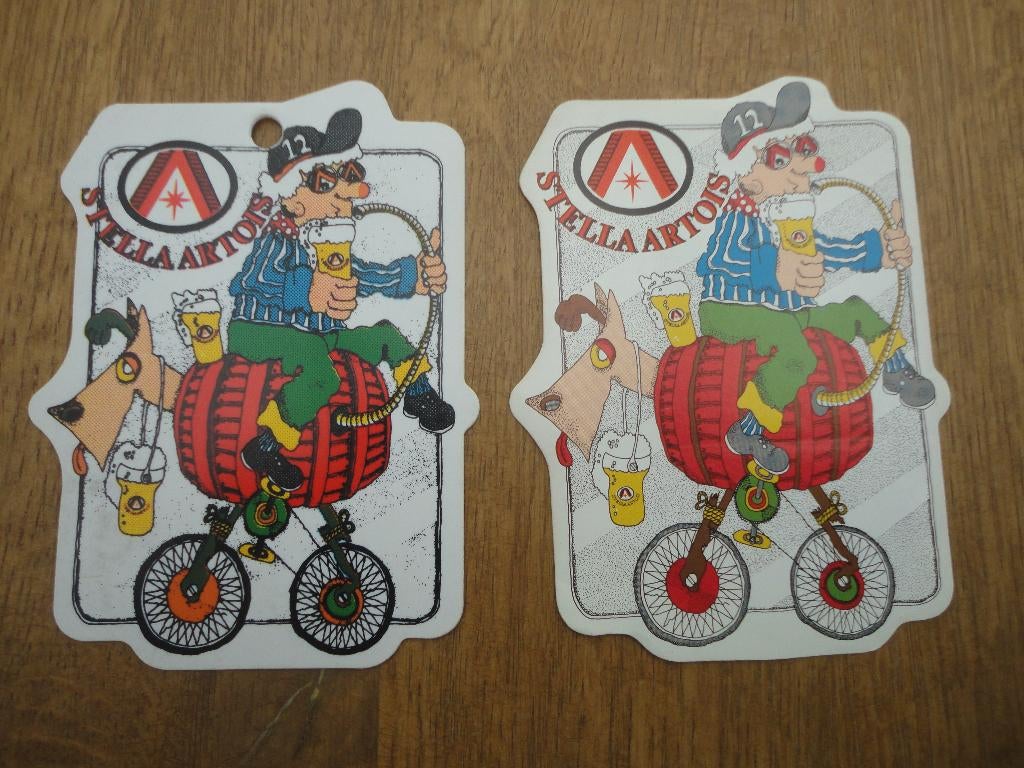 Stella Artois vintage carnaval sticker en hanger / embleem, Kleding | Heren, Carnavalskleding en Feestkleding, Carnaval, Stella Artois