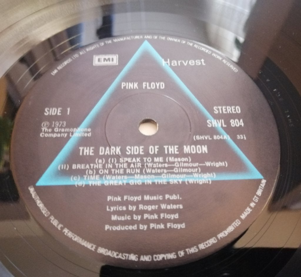 Pink Floyd Dark Side of the Moon album elpee vinyl lp, LP, Gebruikt, Pop, Ophalen of Verzenden