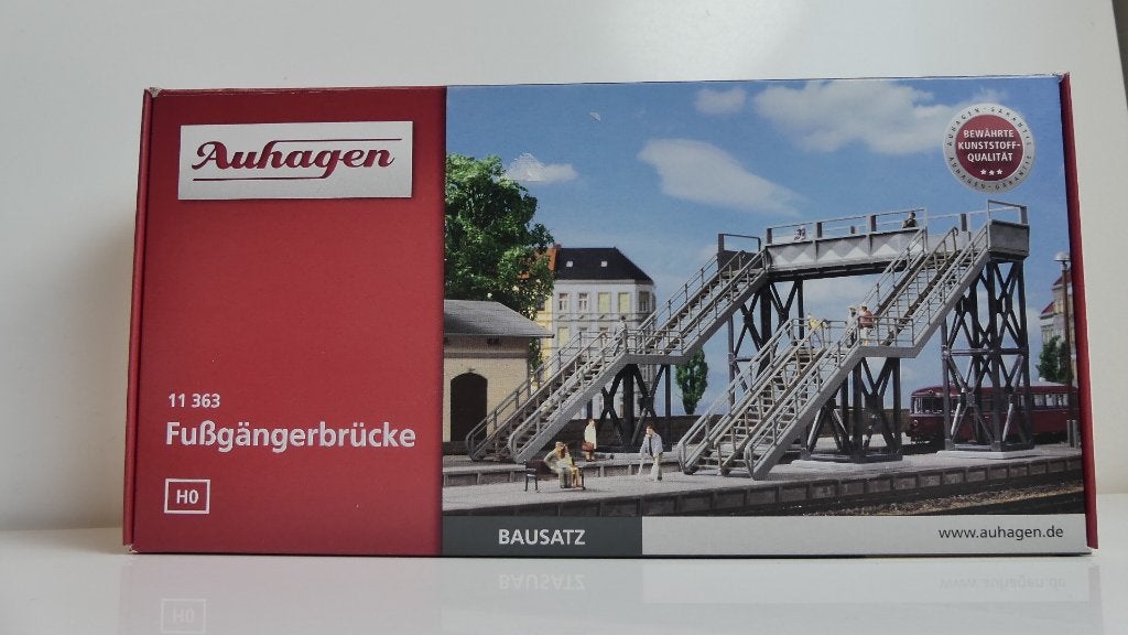 Bouwdoos H0: Auhagen voetgangersbrug ovp 11363, Overige merken, Overige typen, Nieuw, Ophalen of Verzenden