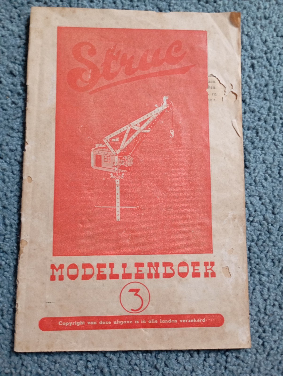 Vintage Struc Modellen Boekje metaal Bouw dozen, Ophalen of Verzenden