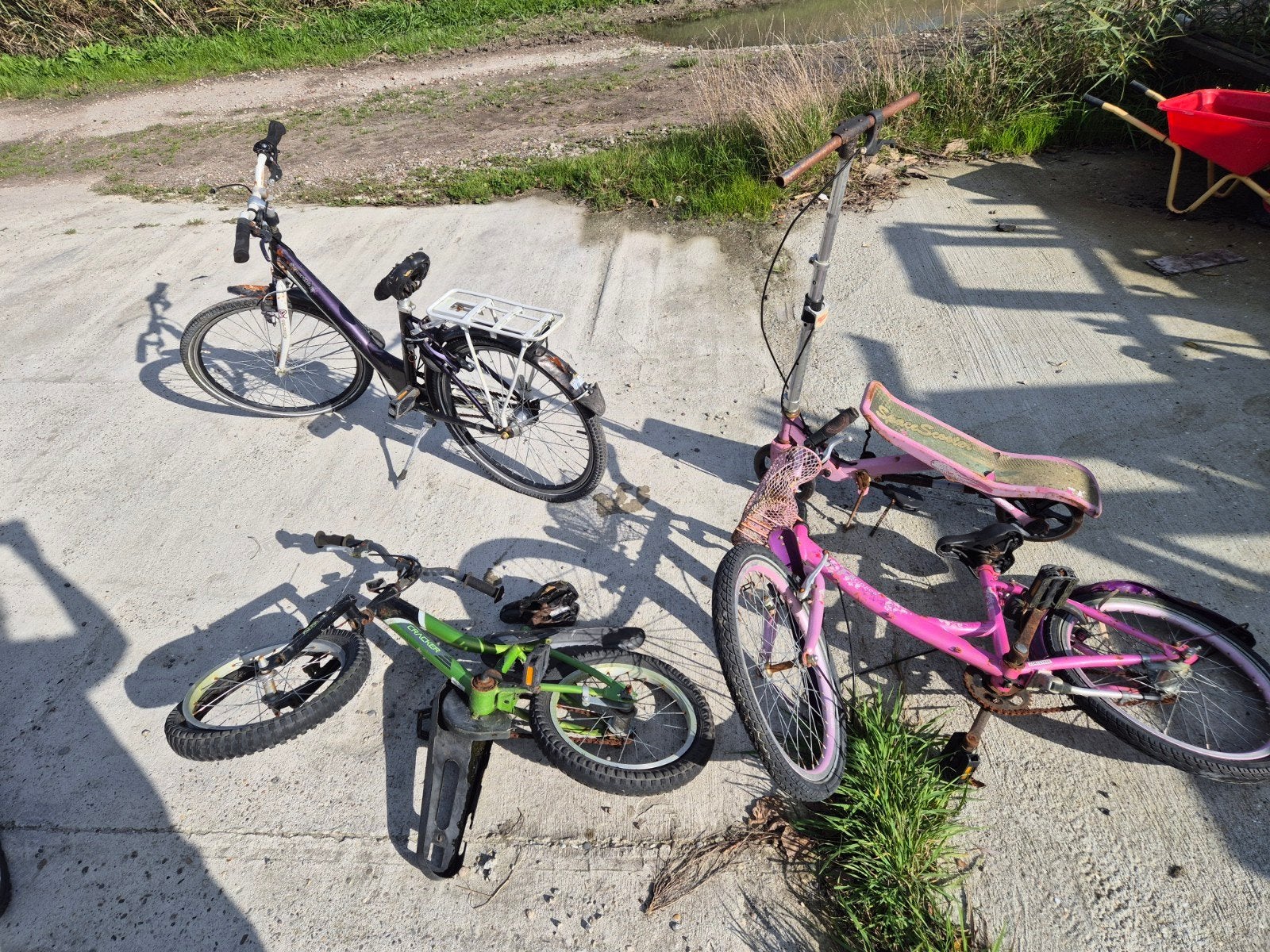 Opknapfietsen: 3 fietsen voor de handige klusser, Fietsen en Brommers, Ophalen, Gebruikt, Velgrem