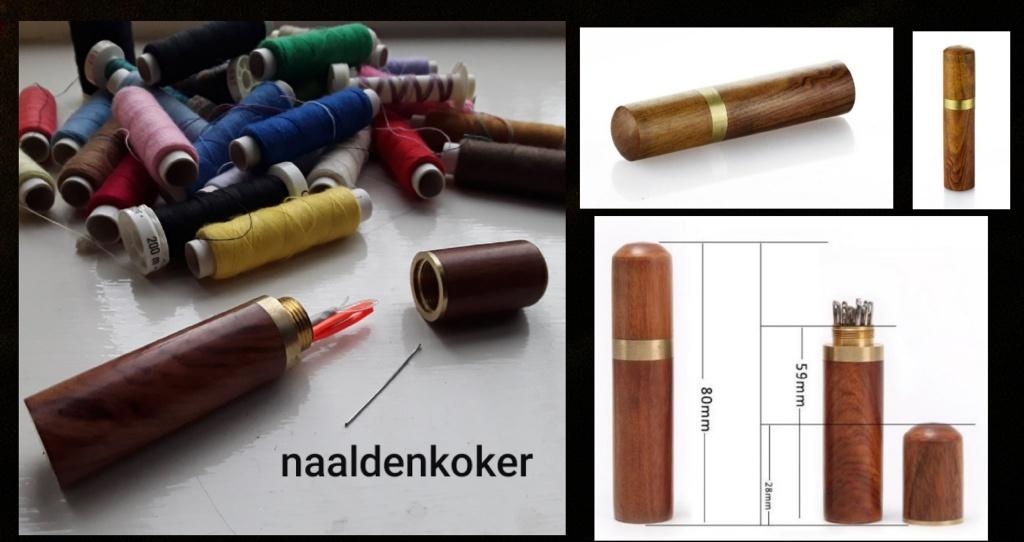 Houtlook naaldenkoker - naalden koker - naaldenkokers - nie, Ophalen of Verzenden, Nieuw, Overige typen