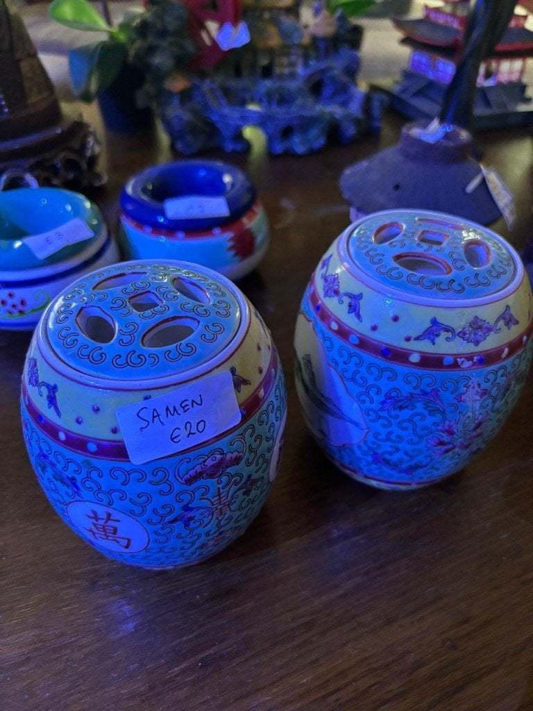 Chinese keramieke potten, gember, wierook, potpourri, Antiek en Kunst, Ophalen of Verzenden