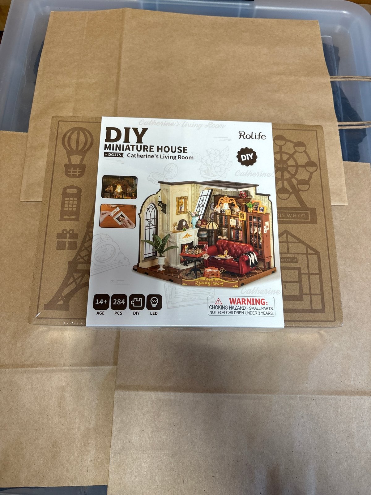 Rolife DIY Miniatuurhuis - Catherine's Living Room, Hobby en Vrije tijd, Ophalen of Verzenden, Nieuw