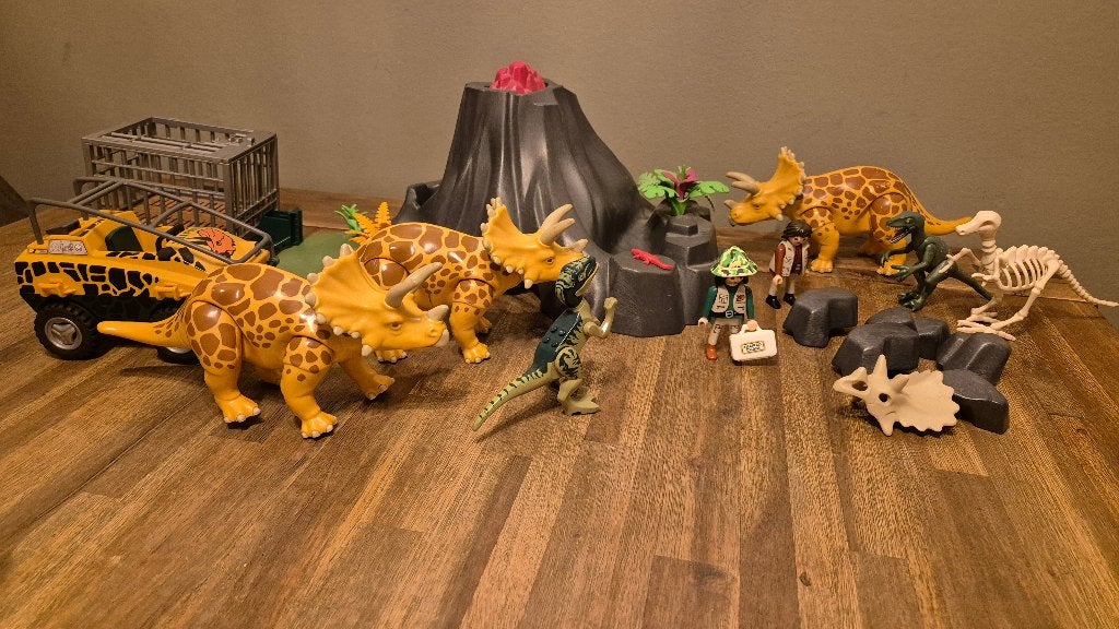 Playmobil Dino s Set 4170 – incl uitbreiding., Kinderen en Baby's, Speelgoed | Playmobil, Complete set, Overige typen, Zo goed als nieuw