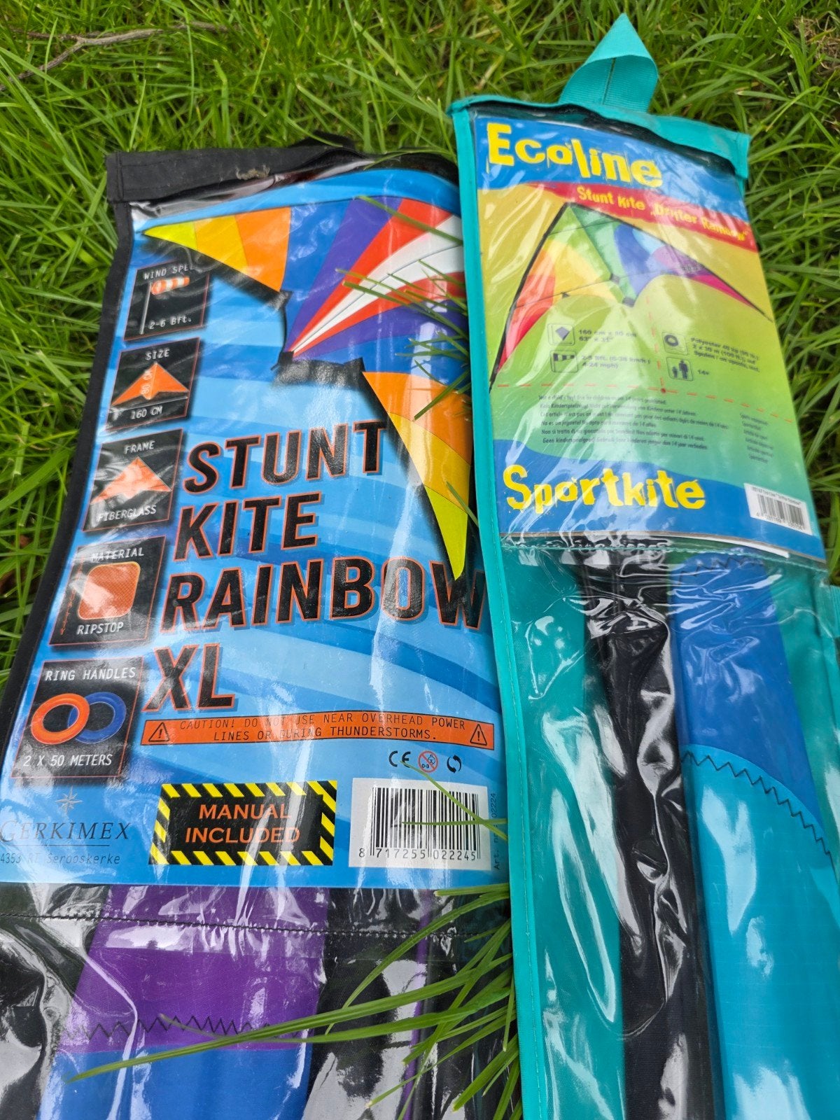 Vliegerset: Stuntkite Rainbow XL & Ecoline Sportkite/Kids, Ophalen of Verzenden, Nieuw