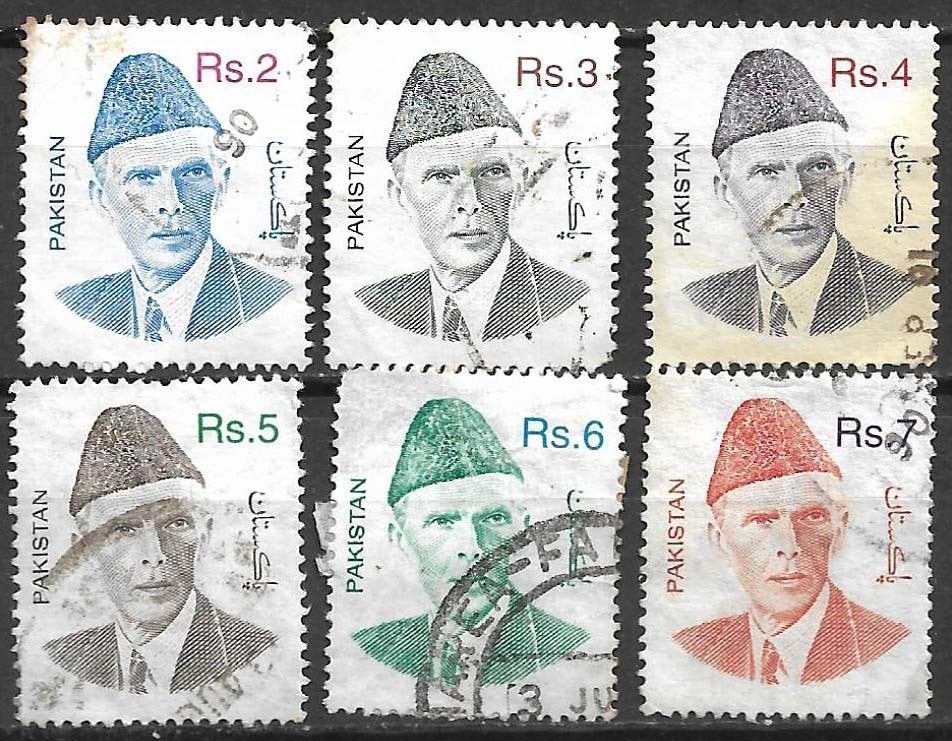 Pakistan 1998 Leider Mohammed Ali Jinnah stichter Pakistan, Verzenden, Gestempeld, Zuid-Azië