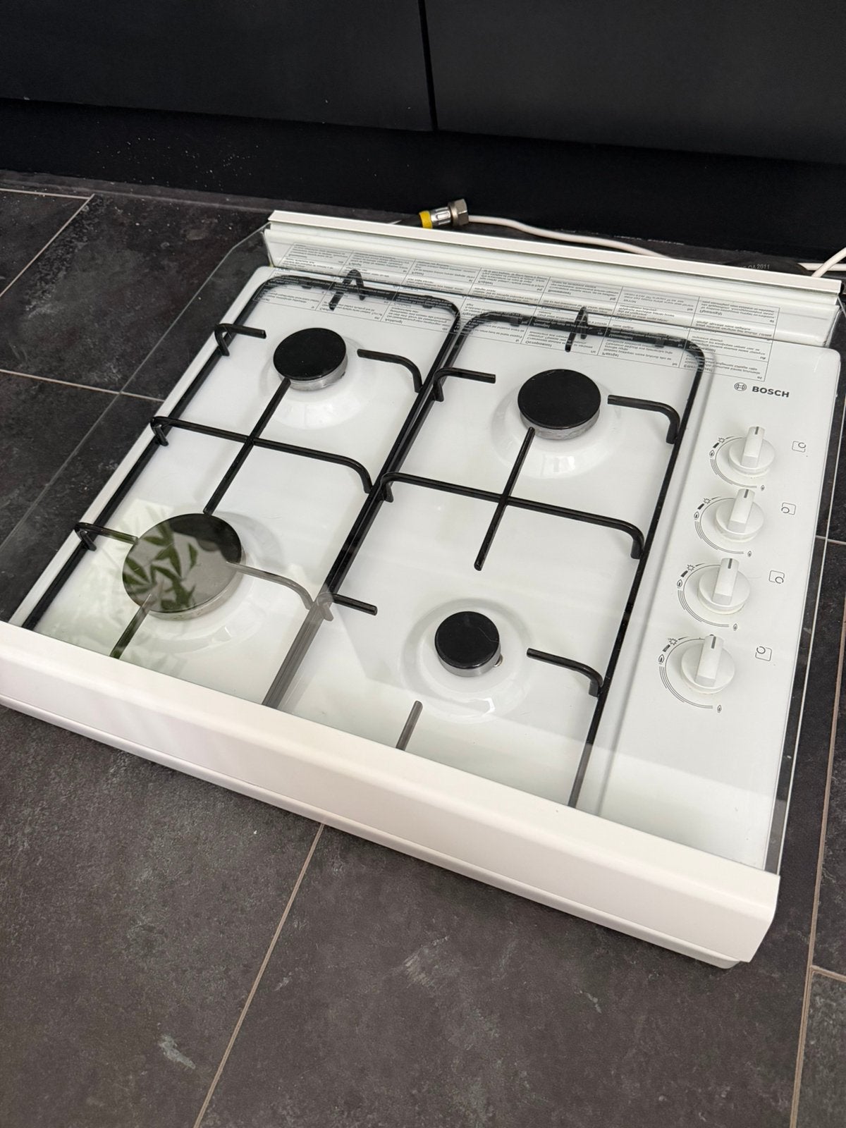 Bosch gas toestel 4 pits, Witgoed en Apparatuur, Kookplaten, Ophalen, 4 kookzones, Zo goed als nieuw, Gas