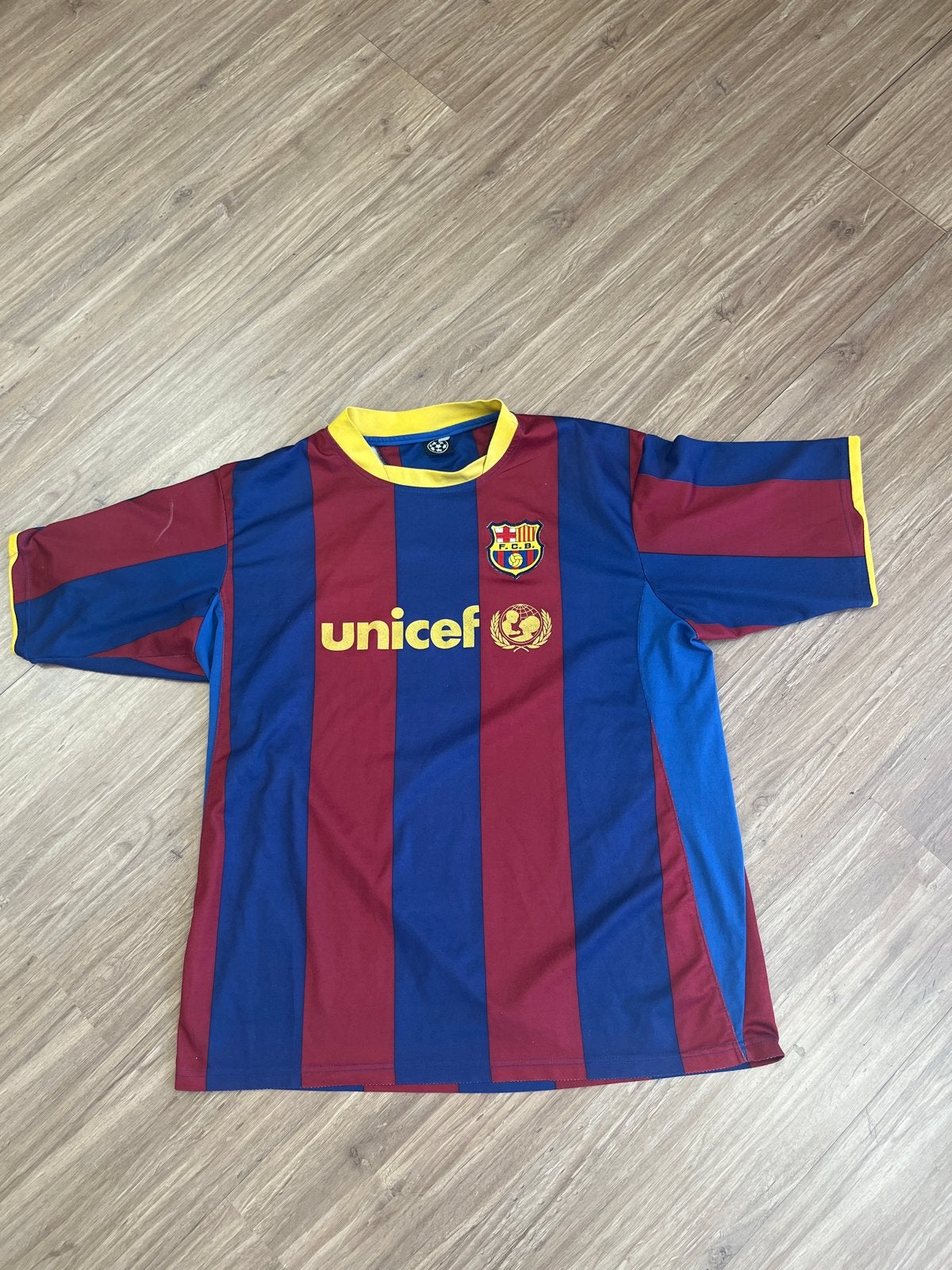 FC Barcelona voetbalshirt XXL - Goede conditie, Ophalen of Verzenden, Gedragen, Maat 46/48 (XL) of groter, Blauw