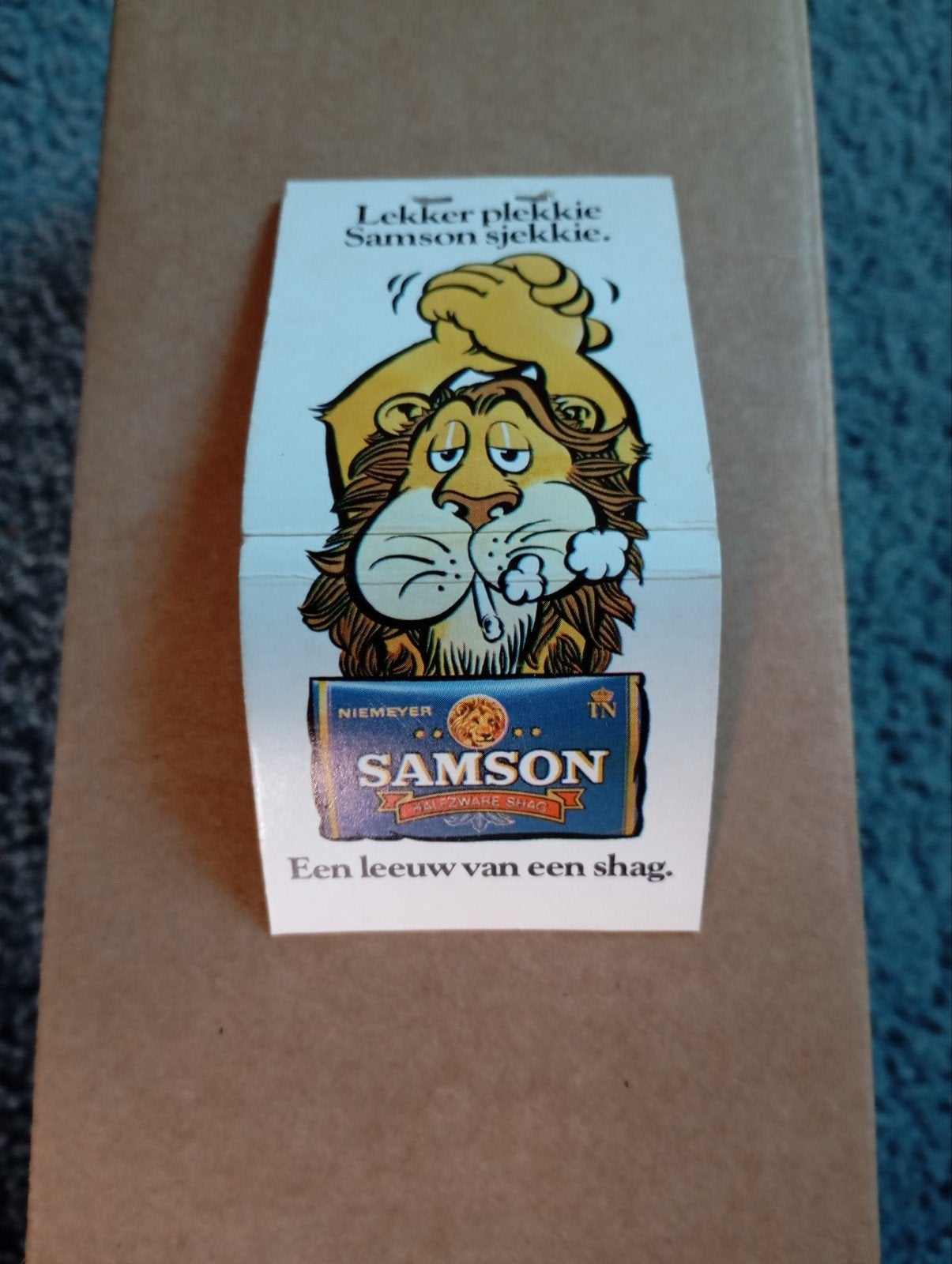 Vintage Samson Lucifer doosje Leeuw Shag, Verzamelen, Ophalen of Verzenden