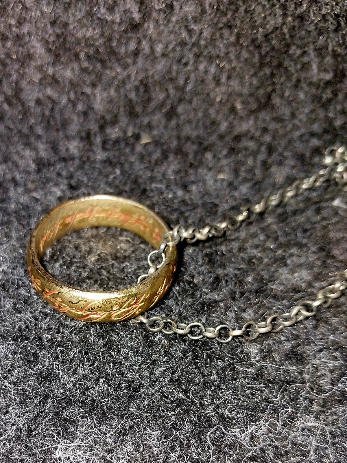 Lord of the Rings - Ring met ketting in doosje, Sieraden, Tassen en Uiterlijk, Ophalen of Verzenden, Zo goed als nieuw, Dame of Heer