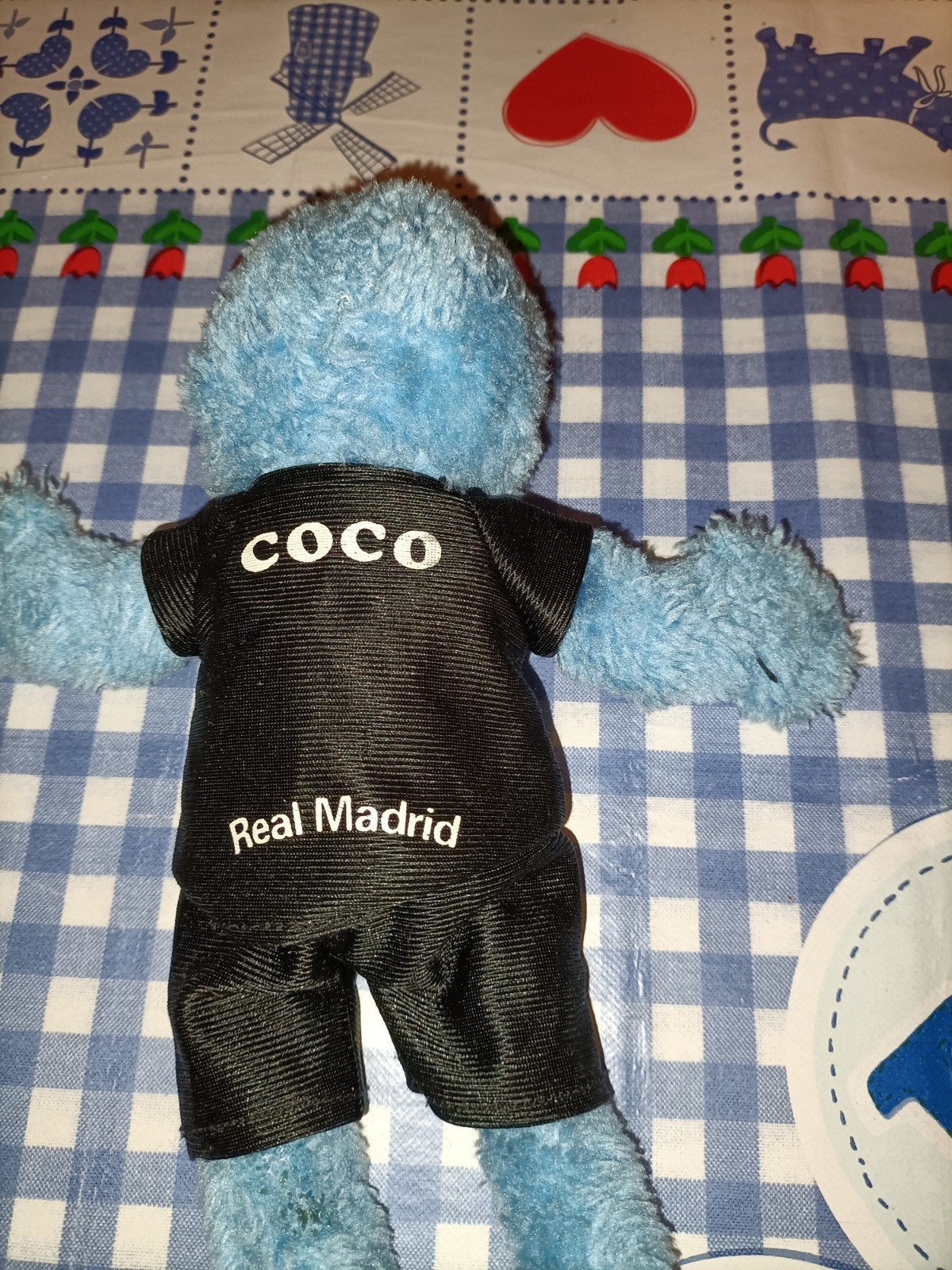 Real Madrid Grover knuffel voetbal ⚽ 29 cm, Ophalen of Verzenden, Zo goed als nieuw, Overige typen