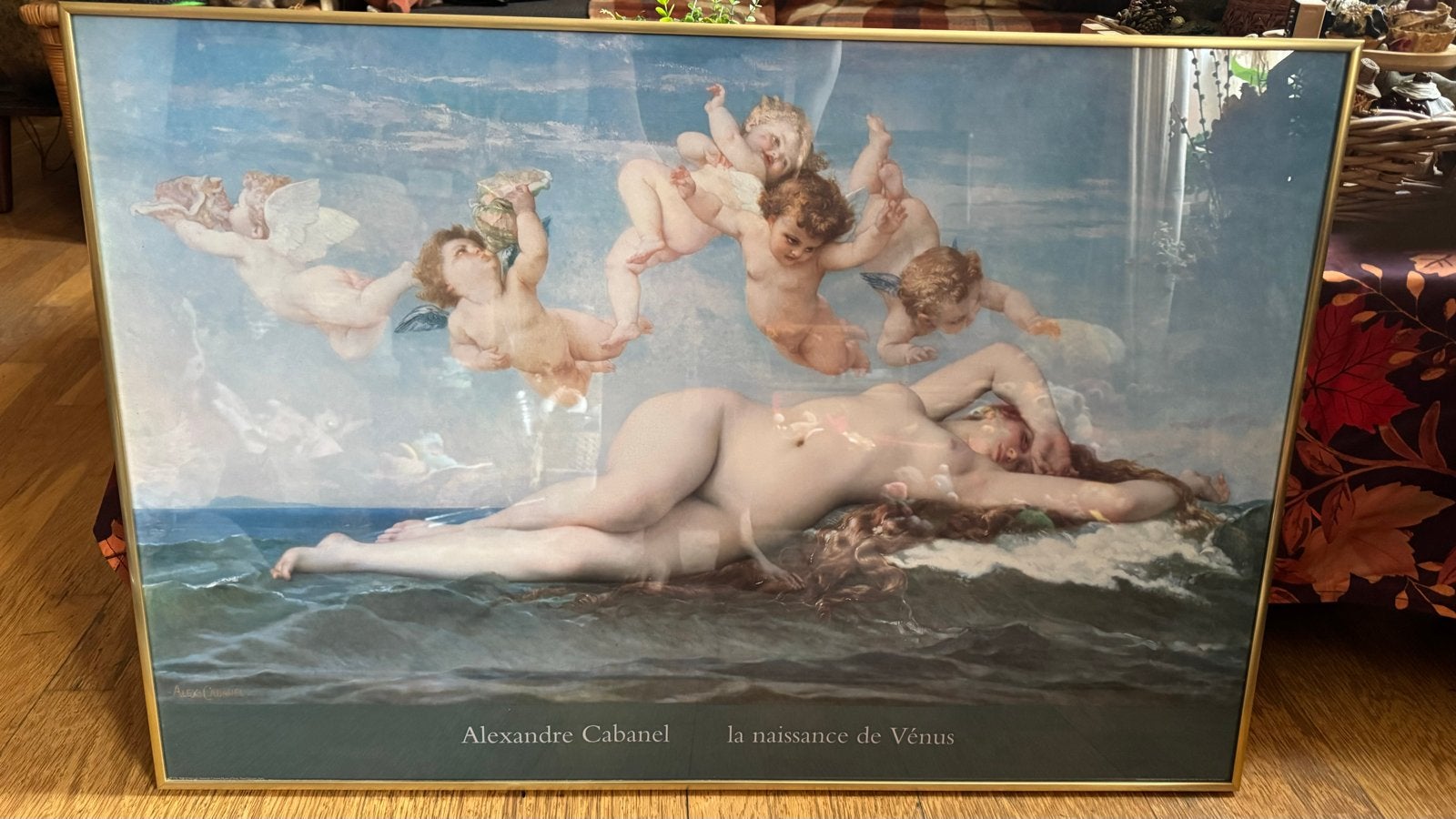 Groot Schilderij Geboorte van Venus' van Alexandre Cabanel, Antiek en Kunst, Ophalen of Verzenden