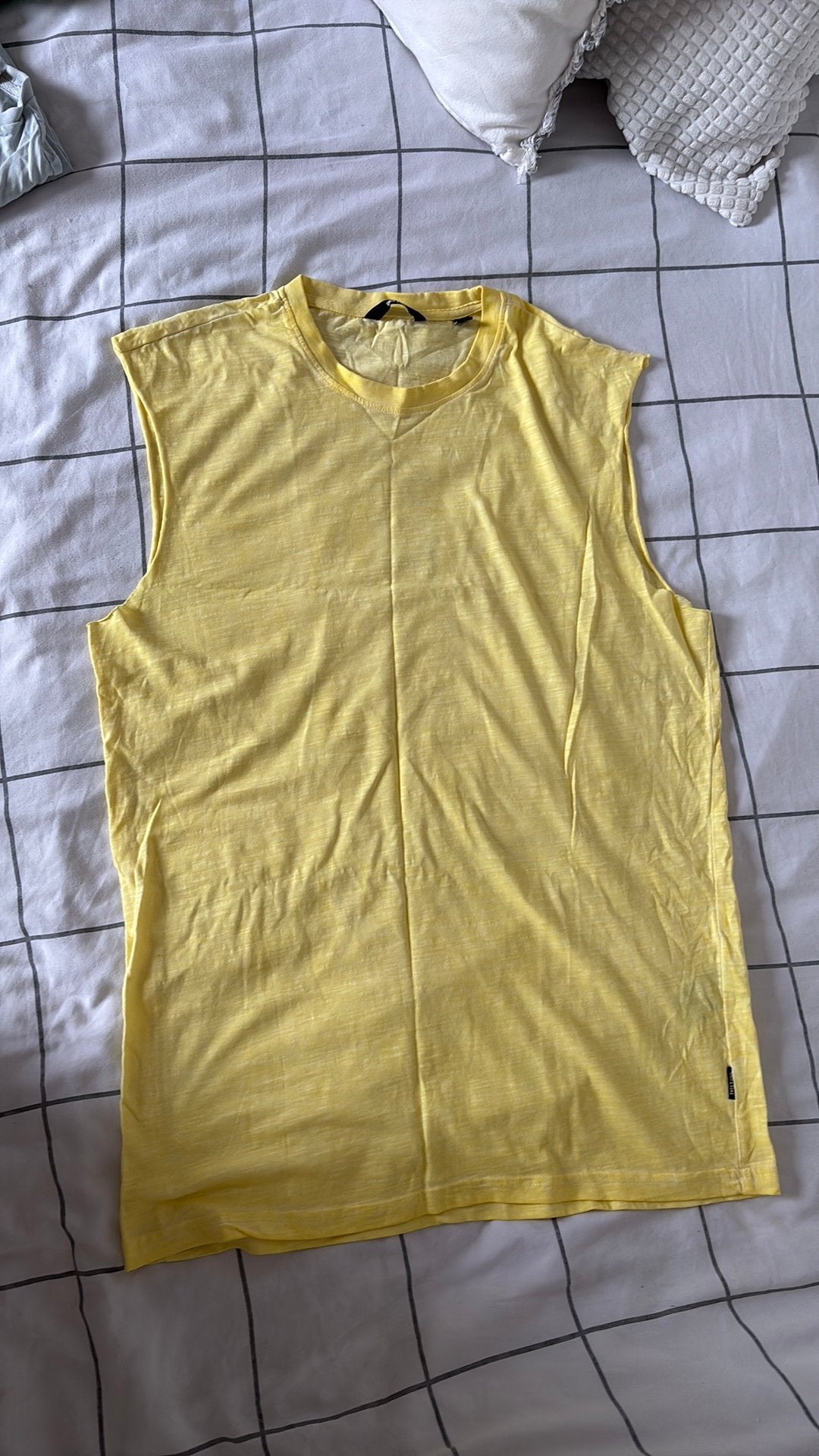 Only&sons geel shirt mast l zonder mouw, Ophalen of Verzenden, Nieuw, Maat 52/54 (L), Geel
