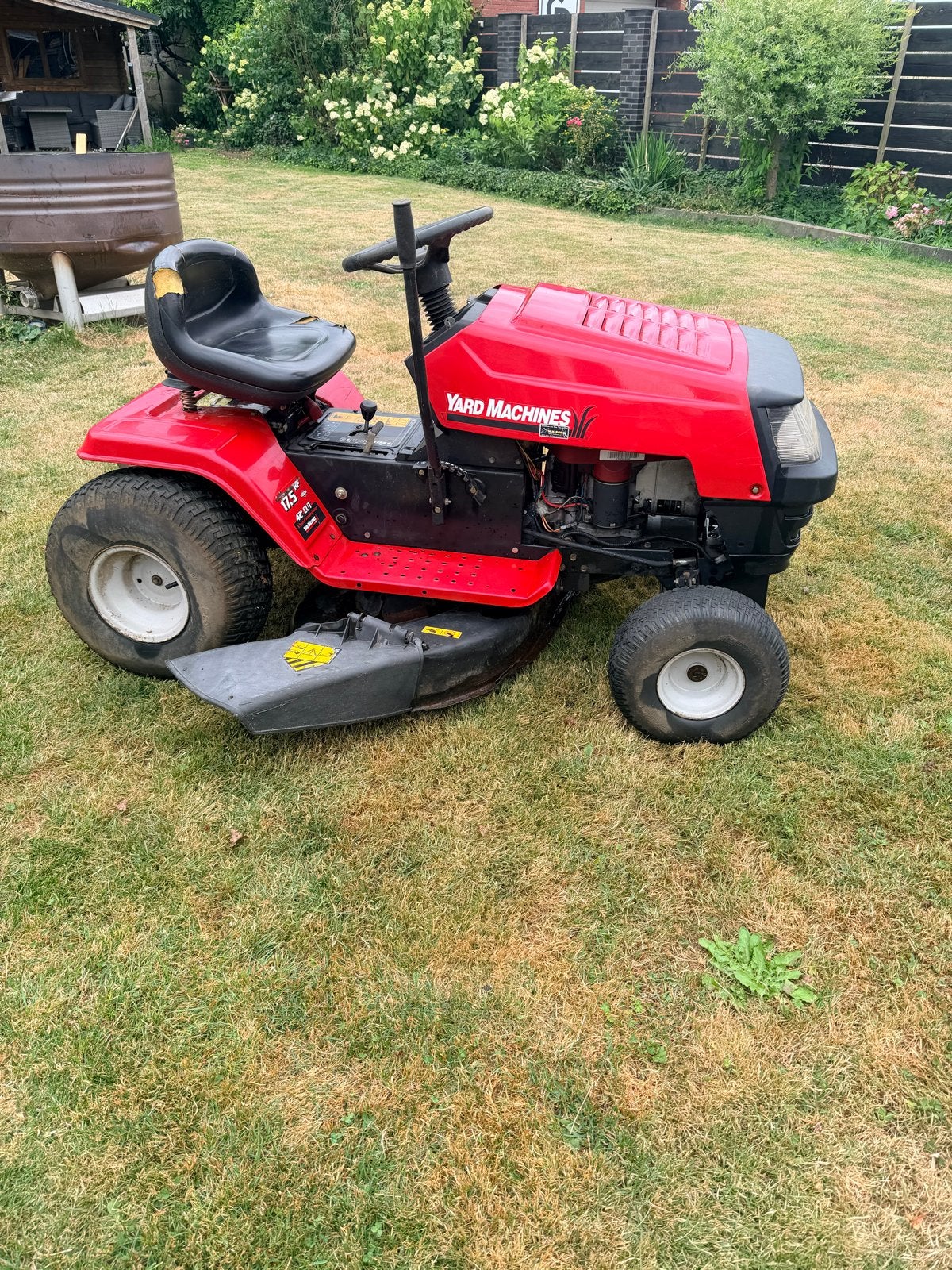 Zitmaaier Yard Machines, Ophalen of Verzenden, Gebruikt, Elektrische starter, 90 tot 120 cm