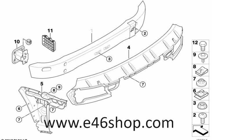 BMW M6 ACHTERBUMPER PLASTIC LIJST NIEUW ORG BMW 51127898298, -, -, Nieuw, Ophalen of Verzenden