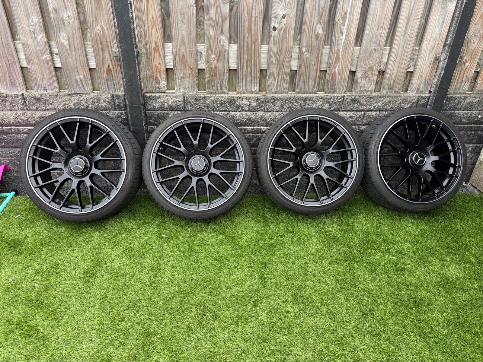 Mercedes-Benz AMG Velgen met Zomerbanden  5x112  w177, Gebruikt, Banden en Velgen, Personenwagen, Ophalen
