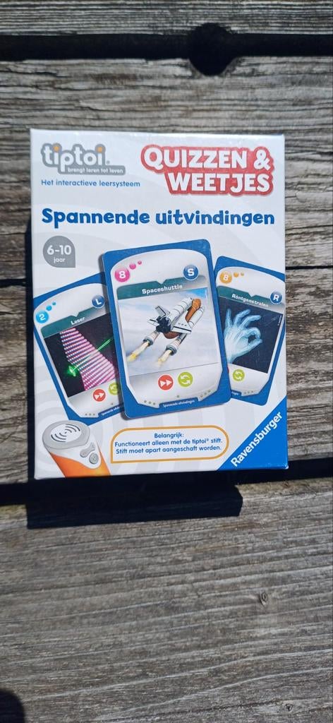 Tiptoi Quizzen & Weetjes: Spannende Uitvindingen, Verzenden, Minder dan 500 stukjes