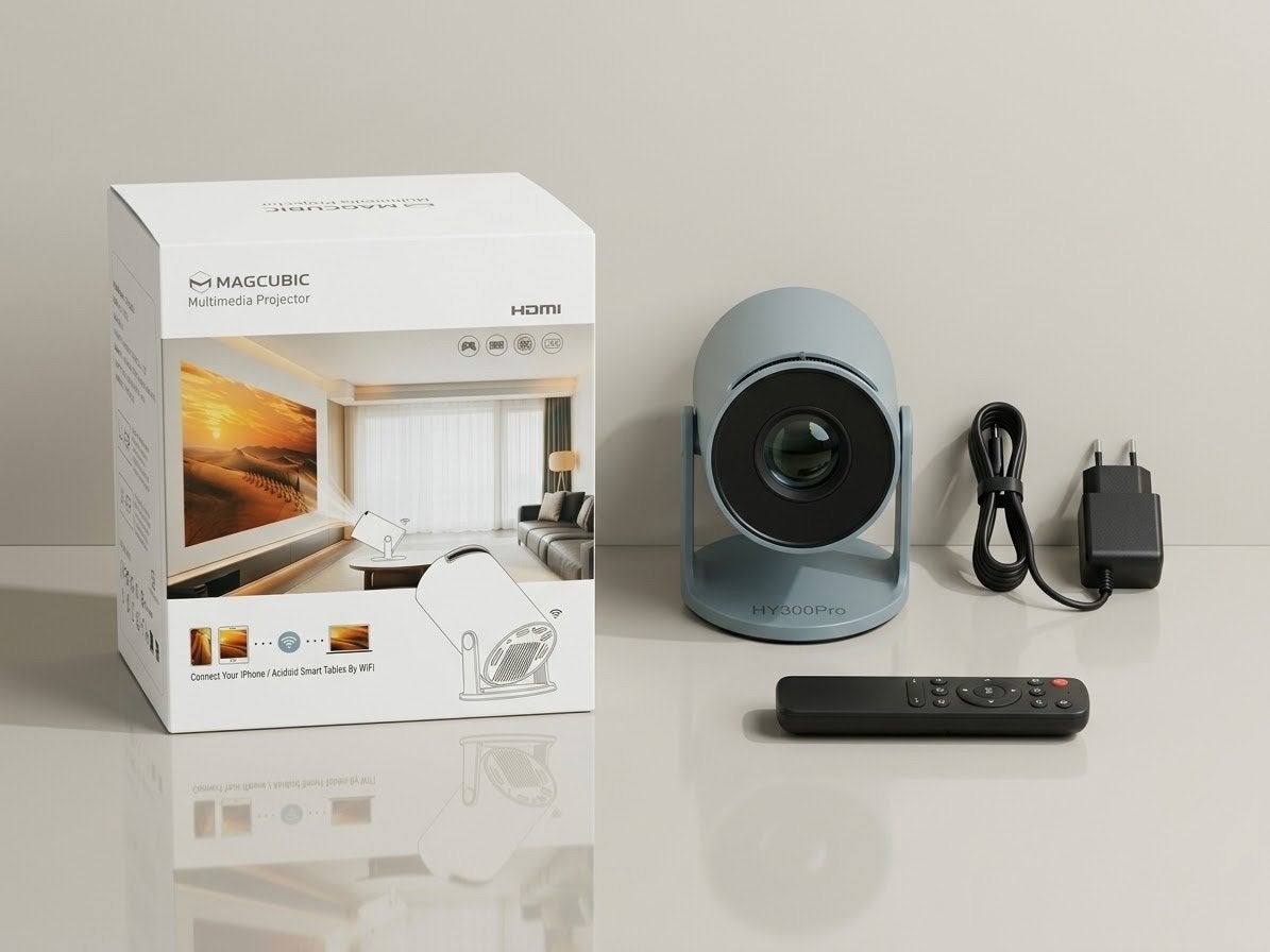 Magcubic HY300Pro Smart Projector - Full HD Beeld, Audio, Tv en Foto, LED, Nieuw, Ophalen of Verzenden, Magcubic