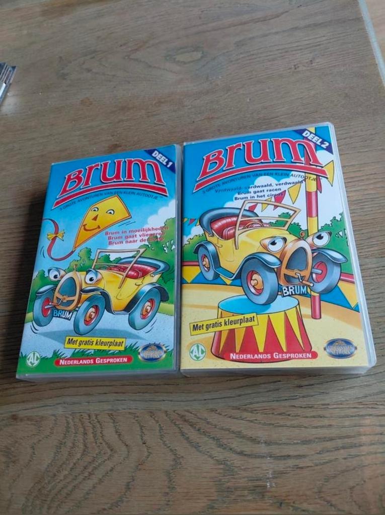 Brum deel 1 en 2 op videoband., Cd's en Dvd's, VHS | Kinderen en Jeugd, Alle leeftijden, Ophalen of Verzenden, Gebruikt, Kinderprogramma's en -films
