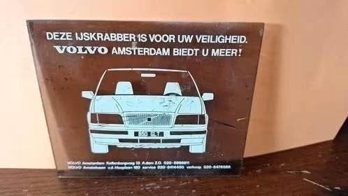 Vintage Volvo Ijskrabber - Veiligheid op de Weg, Ophalen of Verzenden, Gebruikt