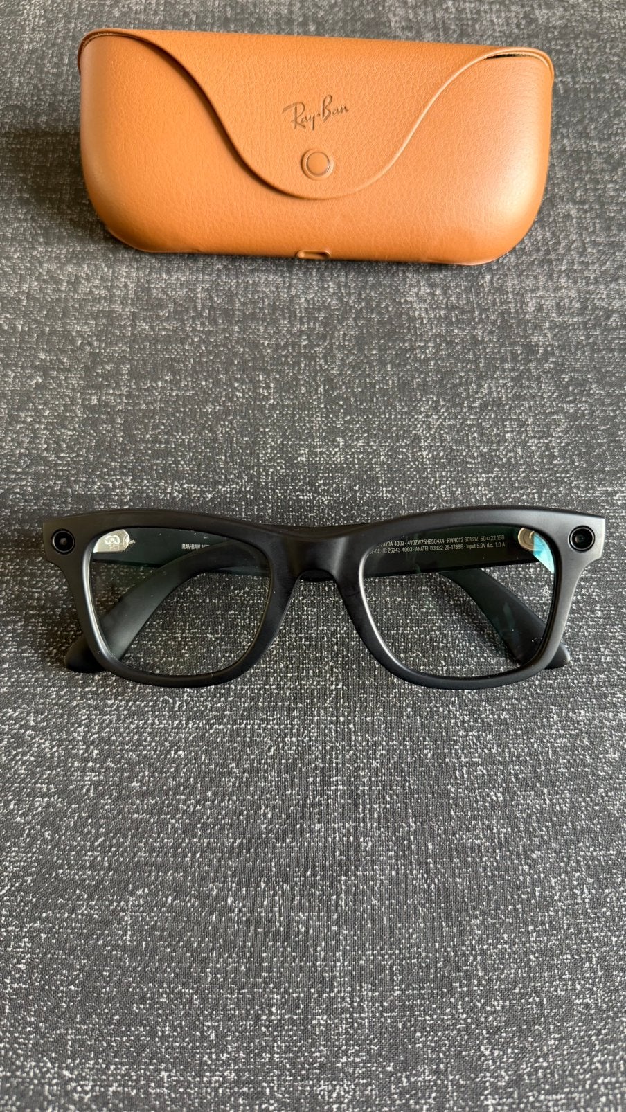 Ray-Ban Meta Wayfarer Gen 2 Mat Zwart Transitions 50-22, Zonnebril, Zwart, Ophalen of Verzenden, Zo goed als nieuw