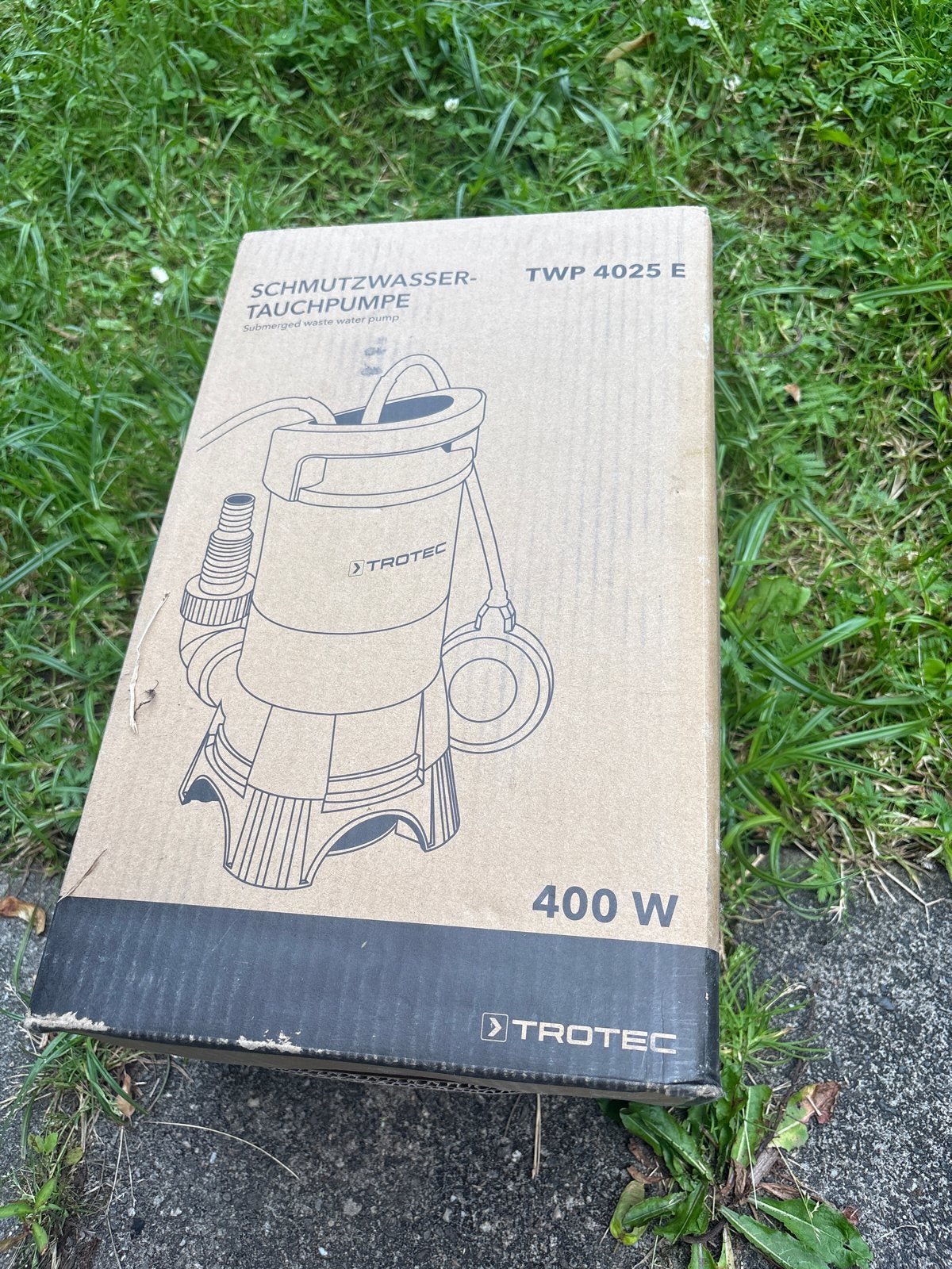 Trotec TWP 4025 E Vuilwater-dompelpomp 400W, Ophalen, Nieuw, Elektrisch, Dompelpomp