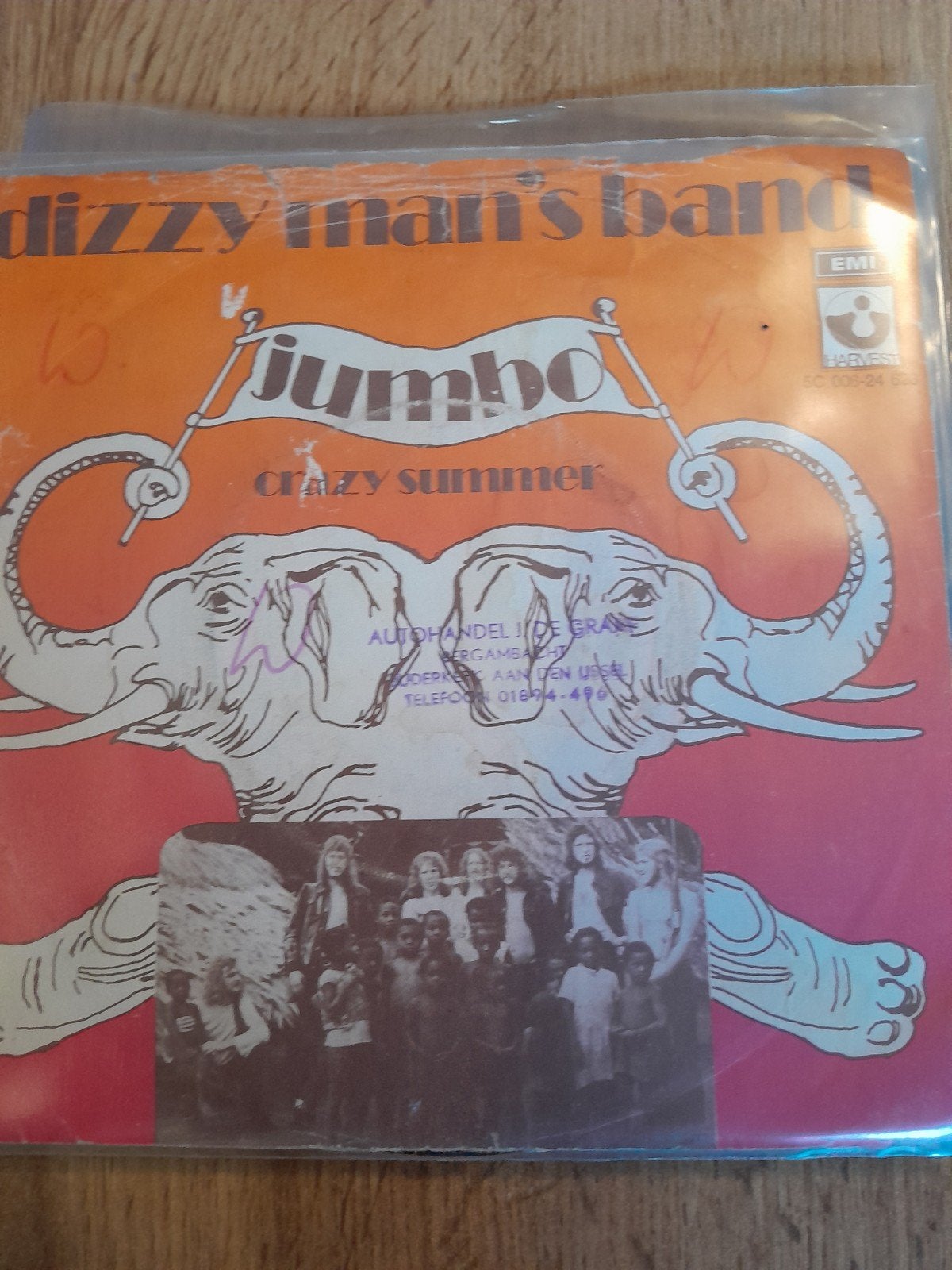 dizzy man,s band 7inch jumbo, Ophalen of Verzenden, Zo goed als nieuw, Pop