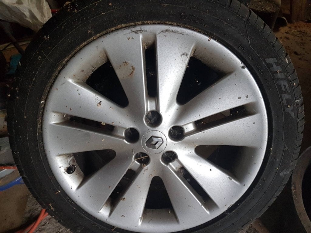 Renault velgen met banden 245/45R18 100W XL, Ophalen, Gebruikt