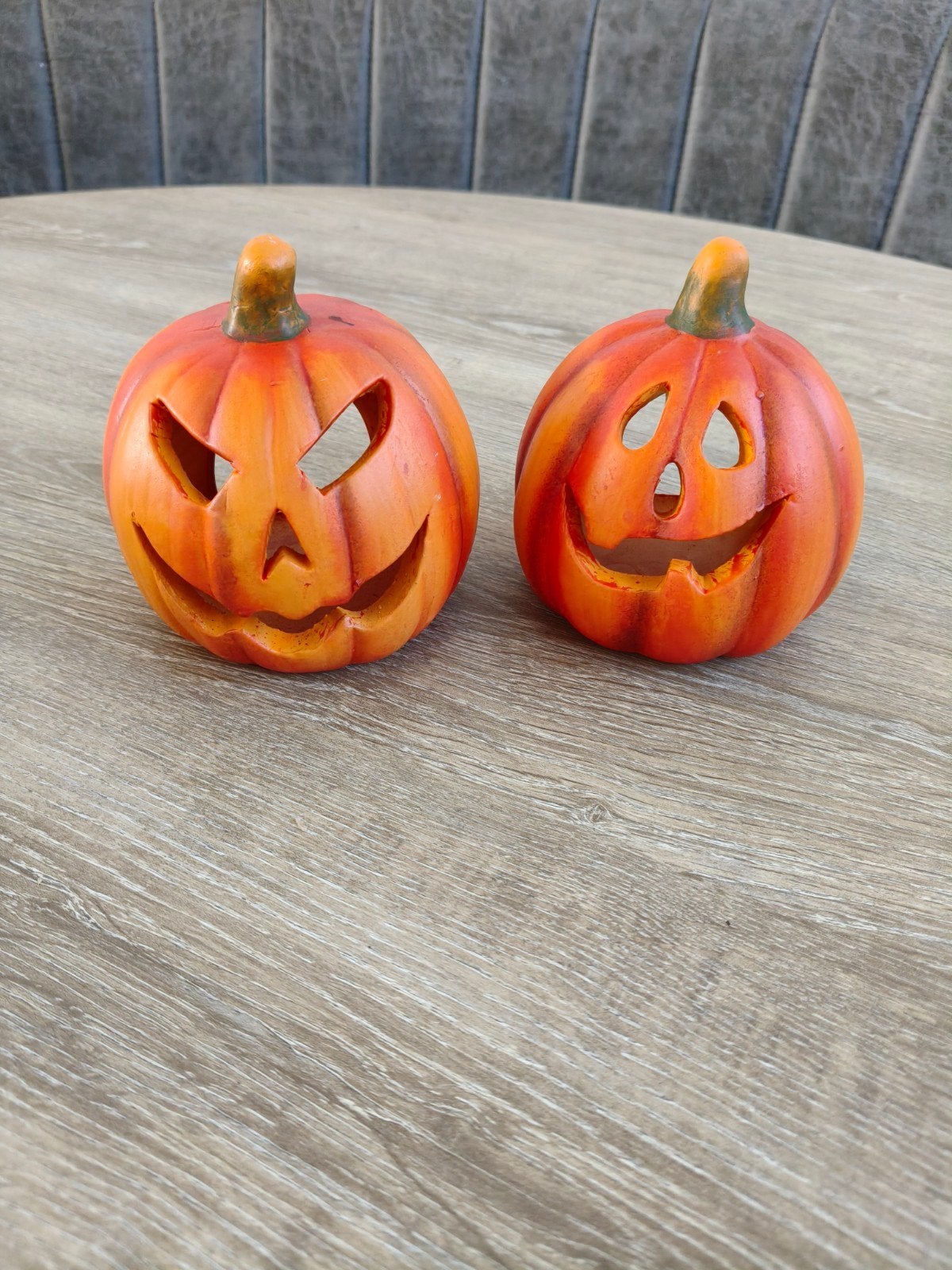 2 halloween waxine licht houders, Ophalen of Verzenden, Halloween of Griezel