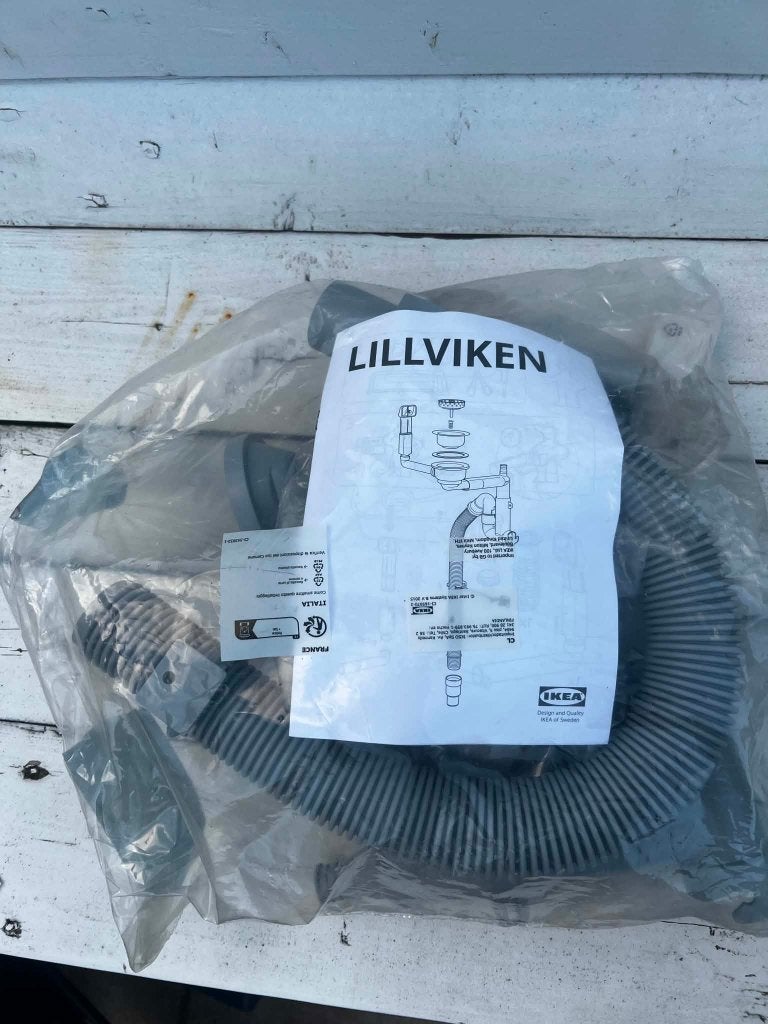 IKEA LILLVIKEN Sifon/waterafvoer voor enkele spoelbak, Verzenden, Nieuw, Koper, Overige typen