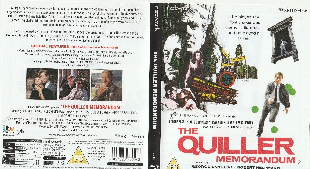 The quileer memorandum blu ray ( engels ), Engels, Vanaf 16 jaar, Film, Actie