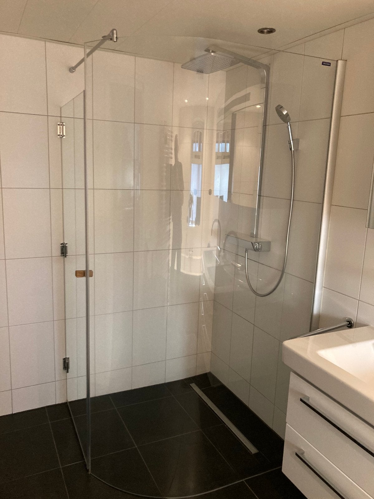 Douche deur incl zijwand, Ophalen, Gebruikt